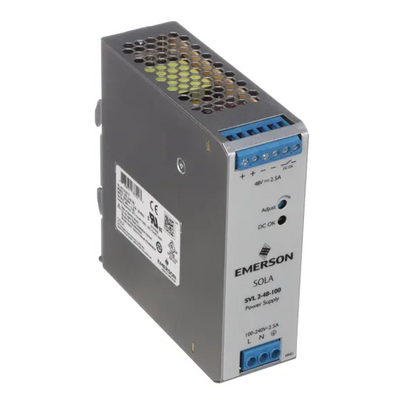 SOLAHD SVL DIN RAIL, ESSENTIALS ONLY POWER SUPPLY, 120W, 48V OUTPUT, 85-264VAC INPUT (SVL 2-48-100)